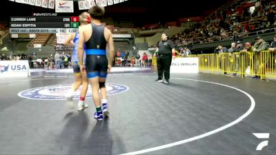 Junior Boys - 144 lbs Champ. Round 2 - Curren Lane, Santa Ynez Wrestling Academy vs Noah Espitia, Legacy Wrestling Center