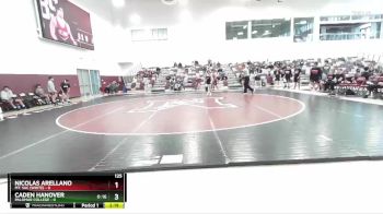 125 lbs Round 1 (3 Team) - Caden Hanover, Palomar College vs Nicolas Arellano, Mt. SAC (White)