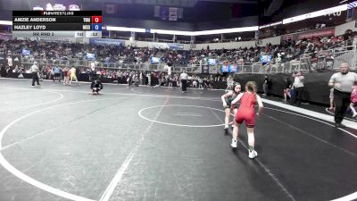 60.8-66.2 lbs Rr Rnd 2 - Amzie Anderson, Trailhands Wrestling Club vs Hazley Loyd, Mexico Youth Wrestling
