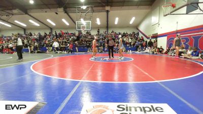 110 lbs Consi Of 4 - Alisson Chihuahua, Bartlesville Junior High vs Paityn Roberts, Owasso Girls HS