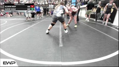 200 lbs Rr Rnd 2 - Allison West, Perryville Elite Wrestling vs Alexie Cagle, Harrah Little League Wrestling