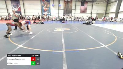 152 lbs Rr Rnd 1 - Zach Aldaz/Aragon, SoCo Wrestling vs Chancellor Henry, Grit Mat Club Red