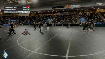 126 lbs Quarterfinal - Aidan McClure, Aurora (Marmion Academy) vs Lukas Foster, Joliet (Catholic Academy)