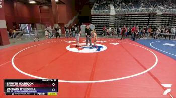 71 lbs Champ. Round 2 - Sawyer Holbrook, Natrona Colts Wrestling vs Zachary O`Driscoll, Top Of The Rock Wrestling Club