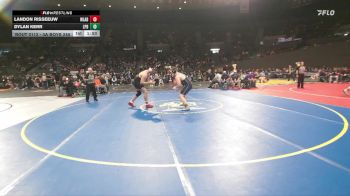 3A Boys 285 lbs Quarterfinal - Dylan Kerr, La Pine Boys vs Landon Risseeuw, Willamina Boys