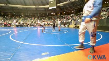 90 lbs Consolation - Kannon White, Collinsville Cardinal Youth Wrestling vs Deklyn Barnes, Harrah Little League Wrestling