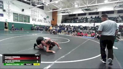 190 lbs Semifinal - Mason Savidan, St. John Bosco vs Thiago Pereira, San Clemente