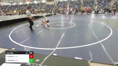 75 lbs Round Of 16 - Isaiah Lefever, Windsor Middle School vs Cason Mattive, Sargent Farmers MS