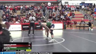 285 lbs Champ. Round 1 - Hunter Harnish, Mercyhurst vs Thomas Graden, Fairmont State