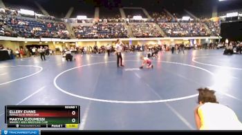 87 lbs Round 1 - Ellery Evans, Female Elite Wrestling vs Makyia Djoumessi, Waverly Area Wrestling Club