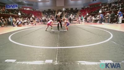 49 lbs Semifinal - Kaidyn Camper, Caney Valley Wrestling vs Gracelyn Alber, Barnsdall Youth Wrestling