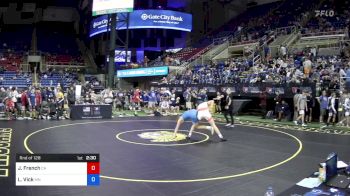 138 lbs Rnd Of 128 - Jagger French, California vs Lincoln Vick, Minnesota