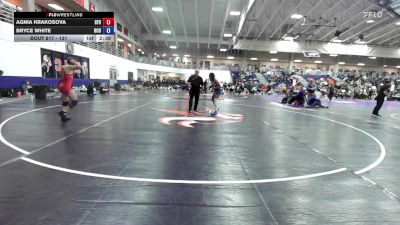 131 lbs Cons. Round 4 - Bryce White, Oklahoma City University vs Agnia Krakosova, Simon Fraser University