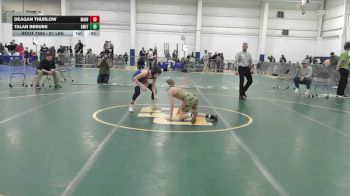 81 lbs Consi Of 4 - Deagan Thurlow, Maine Hammahs vs Talan Berube, Smittys Wrestling Barn