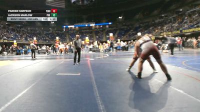 250 lbs Consy 1 - Parker Simpson, Pennsbury vs Jackson Marlow, Philipsburg Osceola