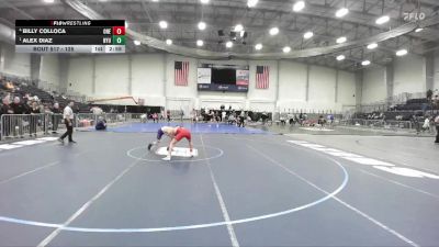125 lbs Semifinal - Alex Diaz, NYU vs Billy Colloca, Oneonta State