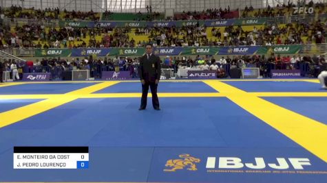 ENZO MONTEIRO DA COSTA vs JOÃO PEDRO LOURENÇO VIEIRA 2023 Brasileiro Jiu-Jitsu IBJJF