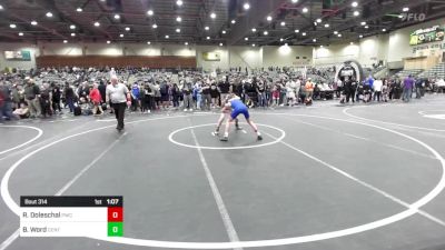 102 lbs Quarterfinal - Ryder Doleschal, Pwc vs Brady Word, Central Catholic