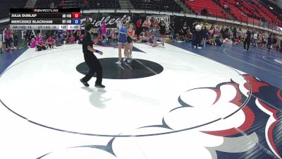 126 lbs Julia Dunlap, Alaska 14U Girls vs Mercedez Blackham, Utah 14U Girls
