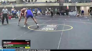 195 lbs Semifinals (8 Team) - Ryan Matzek, Ellsworth vs Ben Wiley, Huntley