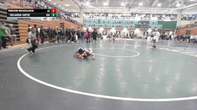 126 lbs Semifinal - Ricardo Ortiz, Brawley vs Trevor Nicholson, Great Oak