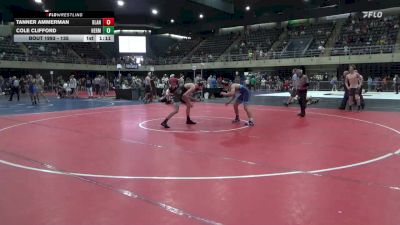 135 lbs Quarterfinal - Tanner Ammerman, Blandburg vs Cole Clifford, Hermon