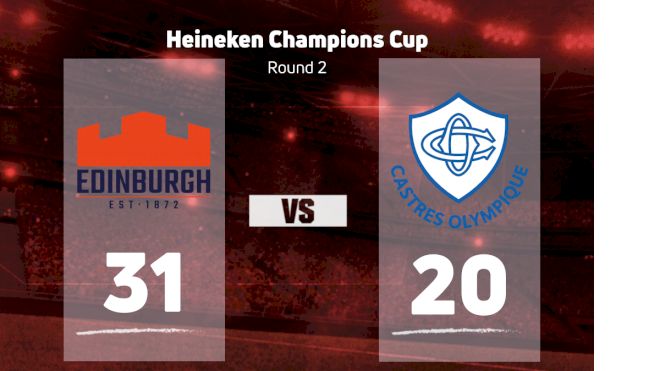 2022 Edinburgh Rugby vs Castres Olympique