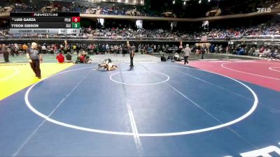 6A 144 lbs Champ. Round 1 - Luis Garza, Pharr-San Juan-Alamo vs Tyson Gibson, Southlake Carroll