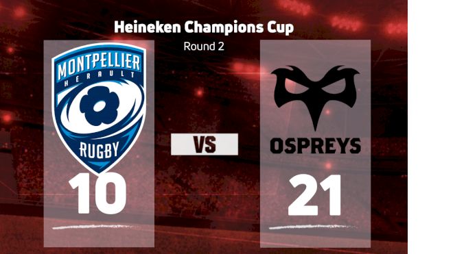 2022 Montpellier Herault Rugby vs Ospreys Rugby
