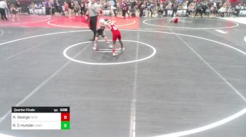 61 lbs Quarterfinal - Remy George, Ready RP Nationals Wrestling Team vs Raiden Crook-Hutsler, Unaffiliated