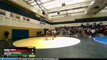 113 lbs Semifinal - Daniel DePaz, Tonasket vs Braeden Champion, Shadle Park