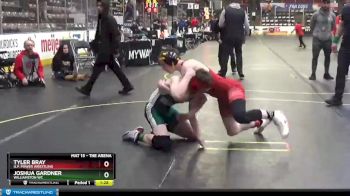 122 lbs Cons. Round 4 - Joshua Gardner, Williamston WC vs Tyler Bray, U.P. Power Wrestling