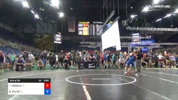 106 lbs Rnd Of 64 - Tanner Wallace, Oregon vs Gable Porter, Iowa