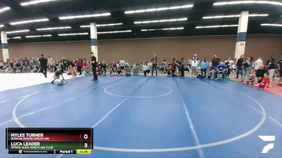 70 lbs Quarterfinal - Luca Leader, Spring Klein Wrestling Club vs Myles Turner, Duncan Demon Wrestling