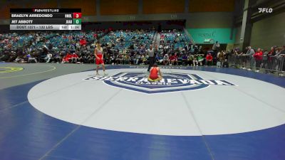 132 lbs Round Of 16 - Braelyn Arredondo, Homedale vs Jet Abbott, Juab