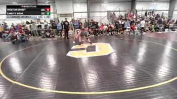 165 lbs Champ. Round 1 - Landyn Bode, Erie vs Weston Ennist, Laramie