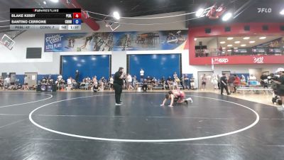 132 lbs Blake Kirby, Pennsylvania Blue vs Santino Cerrone, Connecticut