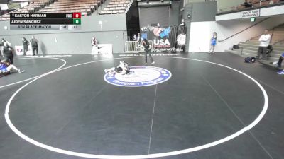 115 lbs 5th Place Match - Aiden Sanchez vs Easton Harman, Oakdale Wrestling Club