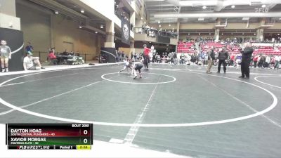 55 lbs Cons. Semi - Dayton Hoag, South Central Punishers vs Xavior Morgas, Maverick Elite