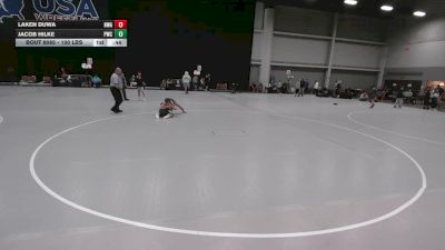 100 lbs Champ. Rd Of 64 - Jacob Hilke, Princeton Wrestling Club vs Laken Duwa, Hawkeye Wrestling Academy