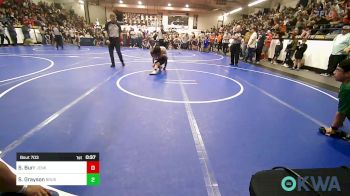 Quarterfinal - Silas Burr, Jenks Trojan Wrestling Club vs Silas Grayson, Brushy Wrestling Club