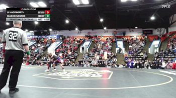 113 lbs Semifinals (8 Team) - JJ Hackworth, Eaton Rapids vs Mason Santos, Three Rivers