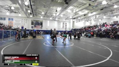 105 lbs Champ. Round 3 - Aubrey Sedeno, Thousand Oaks vs Ashley Garcia, South El Monte