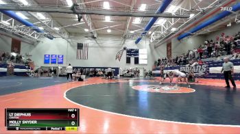 100 lbs Quarterfinal - LT Diephuis, Canton vs Molly Snyder, Geneseo