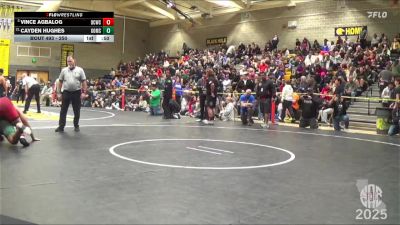 250 lbs Champ. Round 2 - Vince Agbalog, Daniel Cormier Wrestling Club vs Cayden Hughes, Granite Oaks Middle School