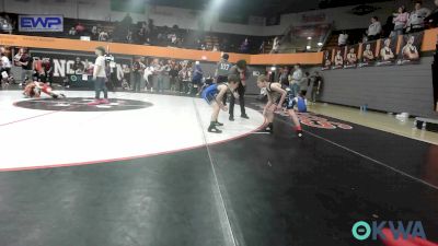 61 lbs Consolation - Liam Melvin, Woodward Youth Wrestling vs Klyde Vaughan, Team Guthrie Wrestling