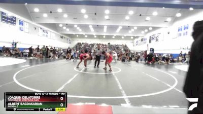 149 lbs Round 3 - Joaquin Delatorre, Youngblood Wrestling Club vs Albert Bagdasarian, Glendale