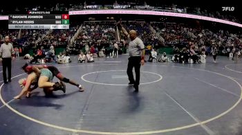 2A 215 lbs Cons. Round 2 - Rylan Heers, Bandys High School vs Davonte Johnson, Newton-Conover High School