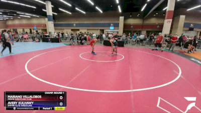 106 lbs Champ. Round 1 - Mariano Villalobos, Pirate Wrestling Club vs Avery Kulhawy, Empire Elite Wrestling