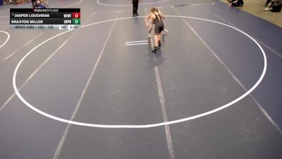 12U - 135 lbs Semis - Jasper Loughran, MN Elite Wrestling Club vs Braxton Miller, Scott West Panthers Wrestling Club